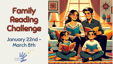  Family reading together